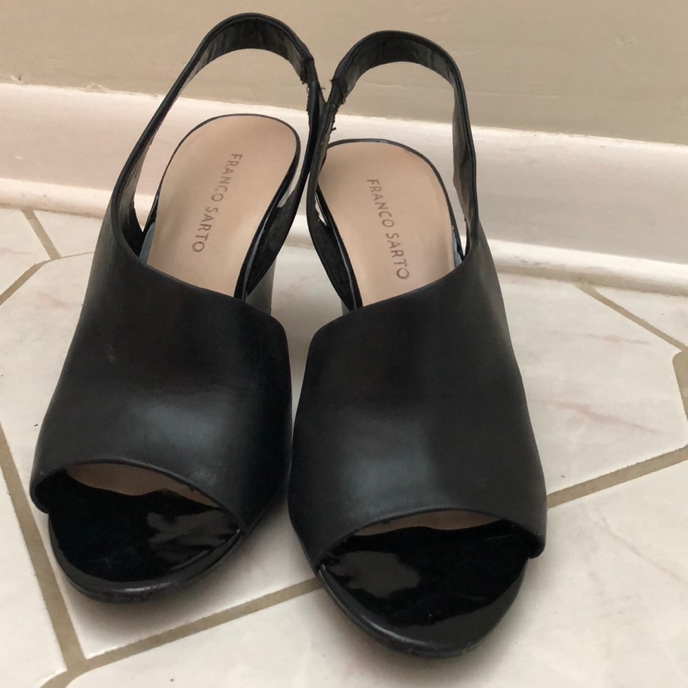 Franco Sarto size 10 slingback wedge